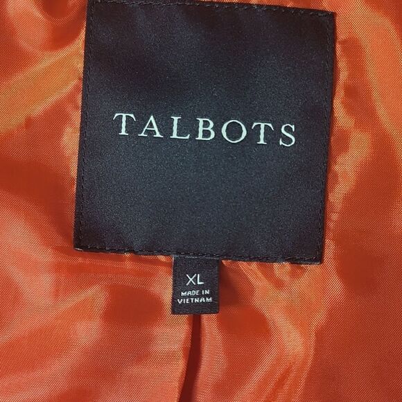 Talbots Burnt Orange Colored Quilted Vest - Picture 3 of 9